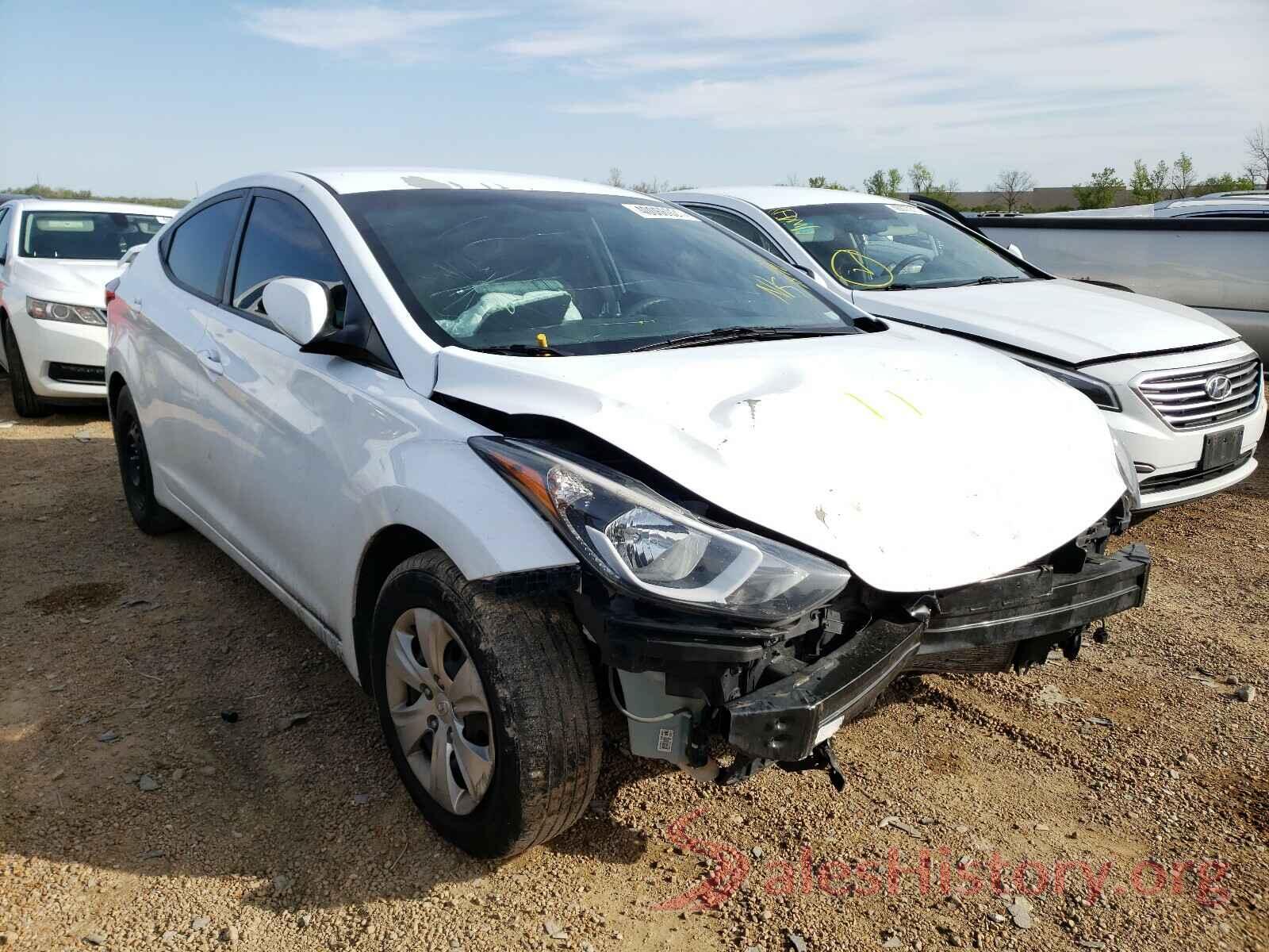 5NPDH4AE3GH763476 2016 HYUNDAI ELANTRA