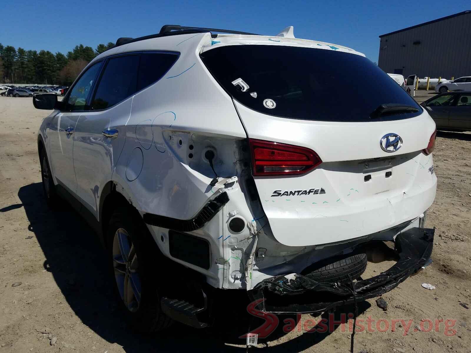 5NMZUDLBXJH058263 2018 HYUNDAI SANTA FE