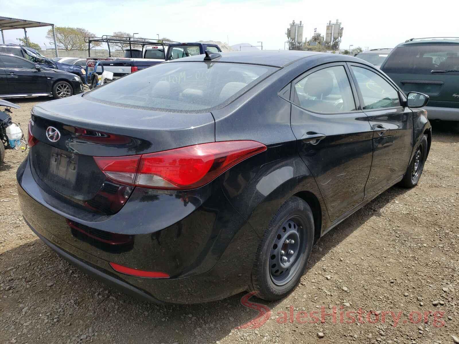 5NPDH4AE4GH701701 2016 HYUNDAI ELANTRA