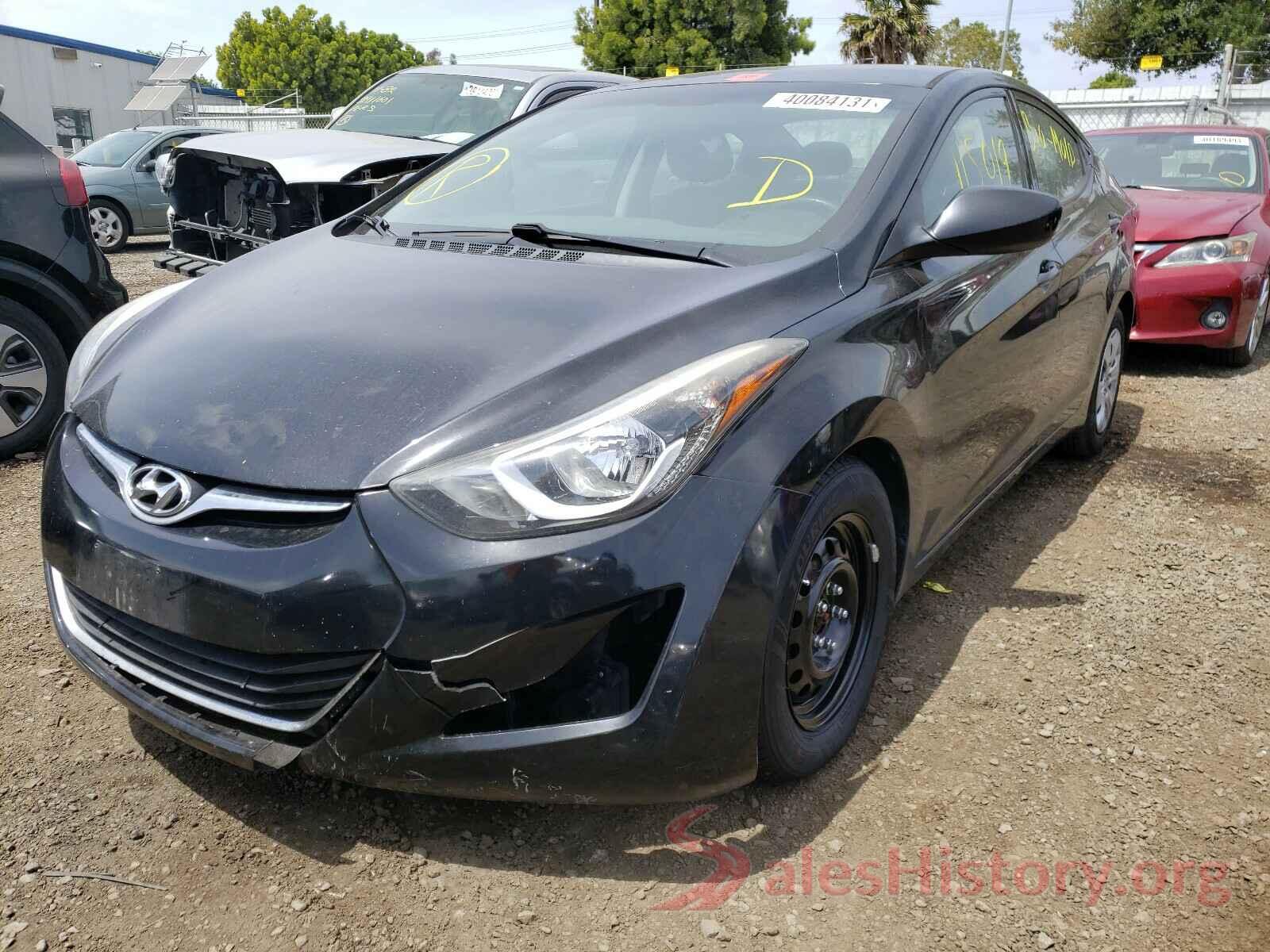 5NPDH4AE4GH701701 2016 HYUNDAI ELANTRA