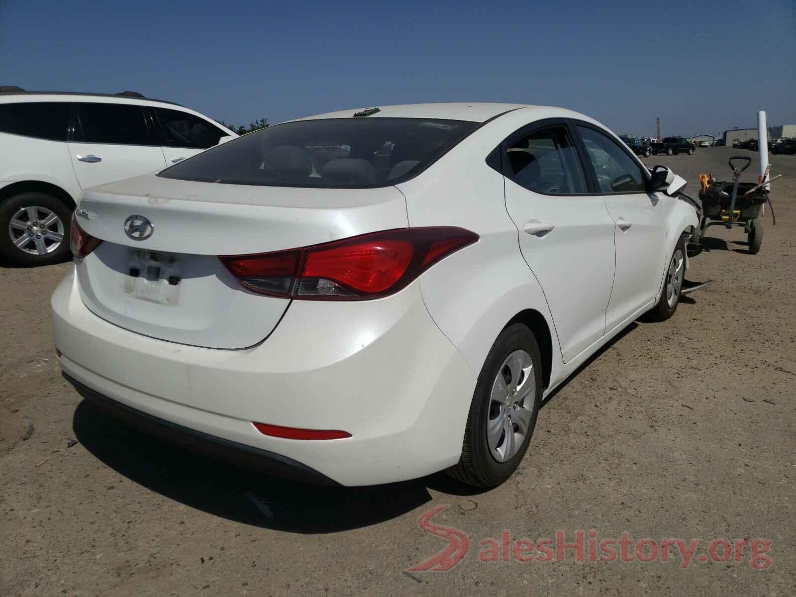 5NPDH4AE3GH707862 2016 HYUNDAI ELANTRA