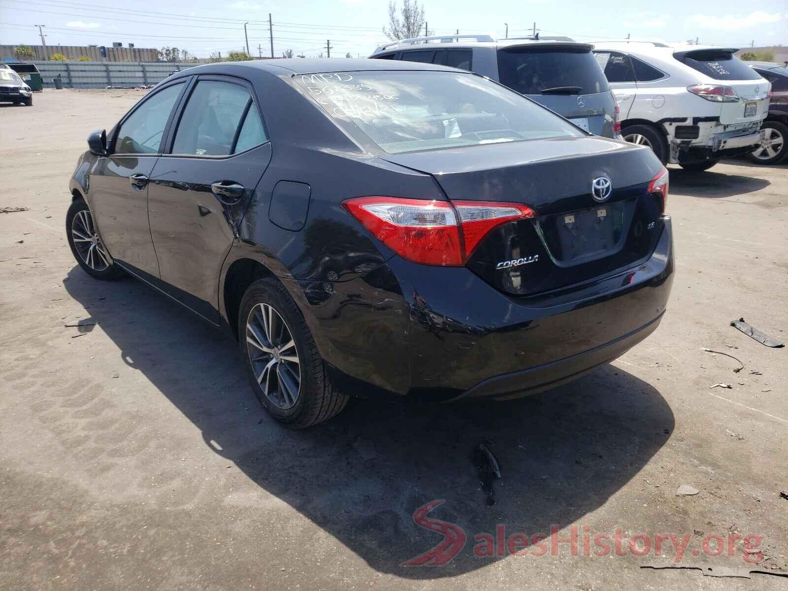 5YFBURHE6GP568335 2016 TOYOTA COROLLA