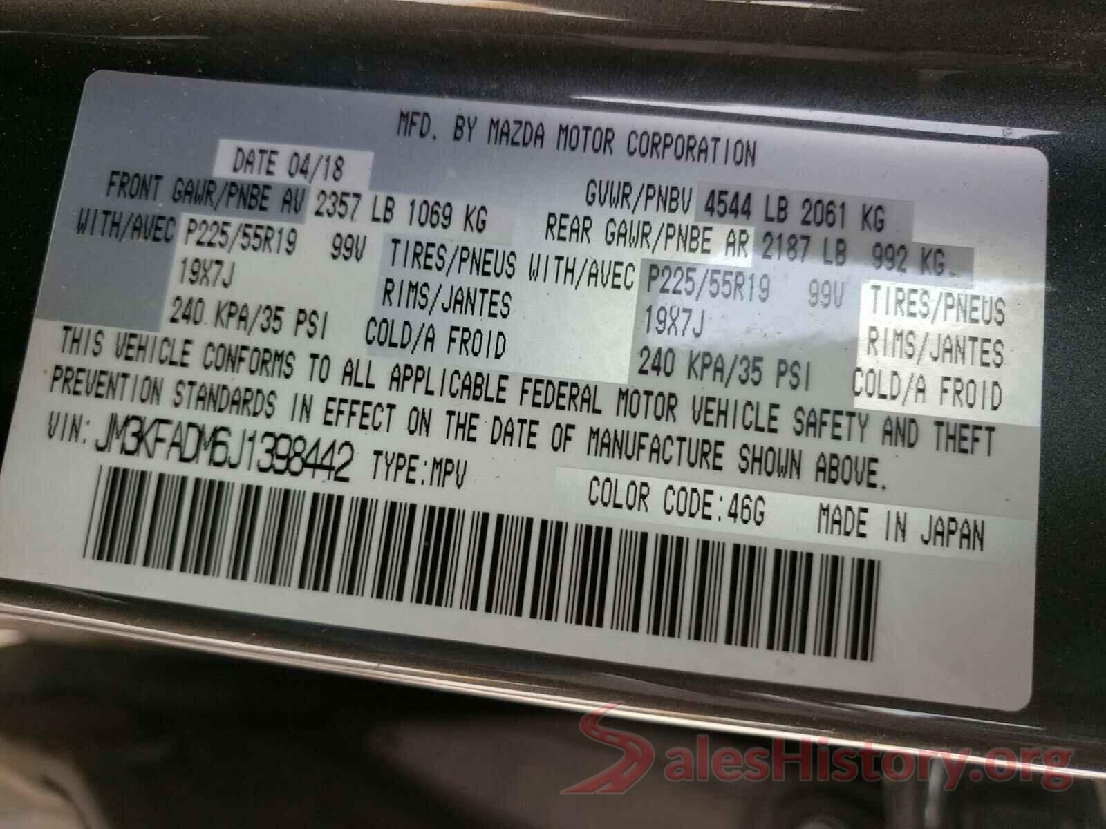 JM3KFADM6J1398442 2018 MAZDA CX-5