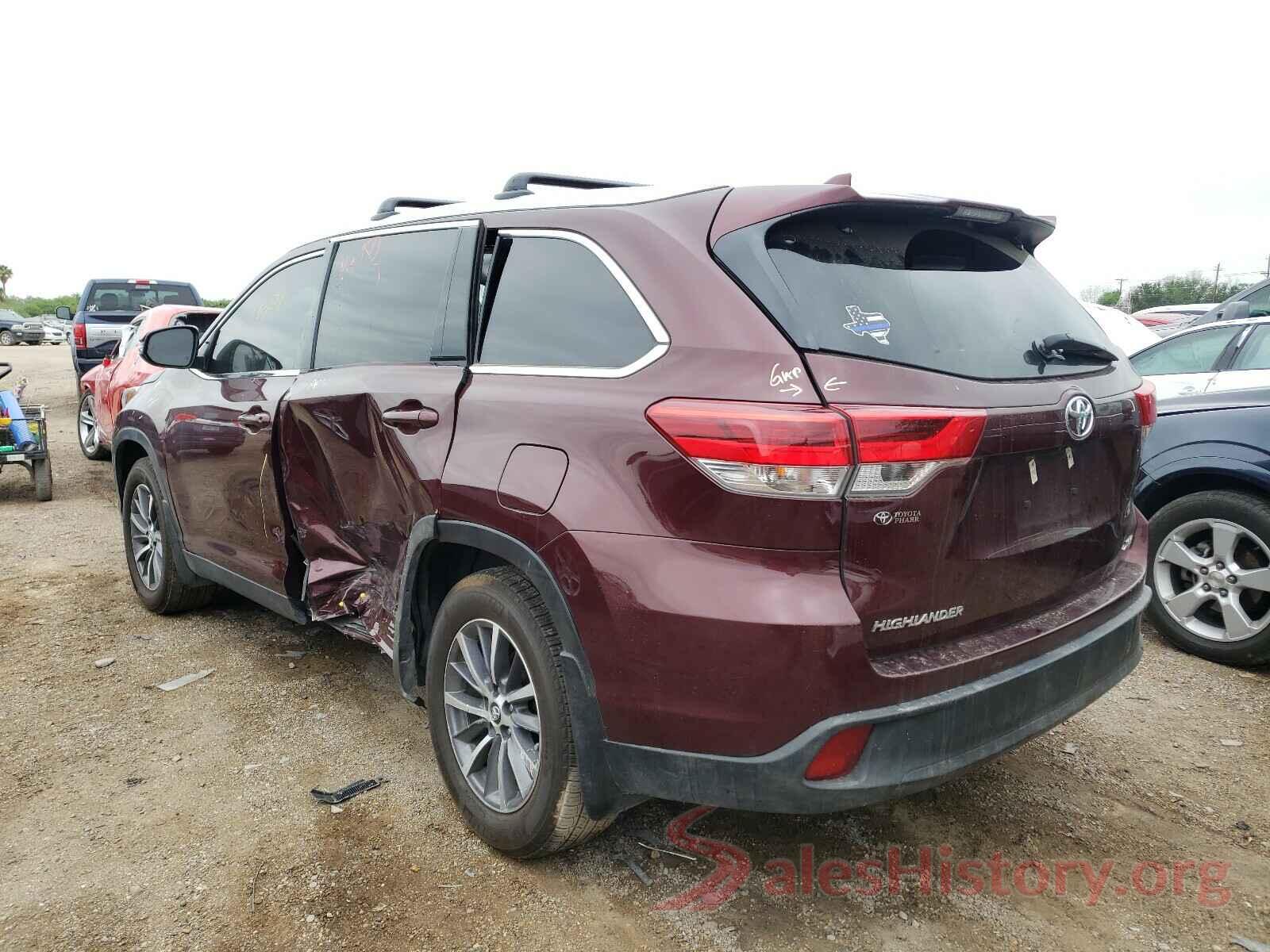 5TDKZRFH7KS339967 2019 TOYOTA HIGHLANDER