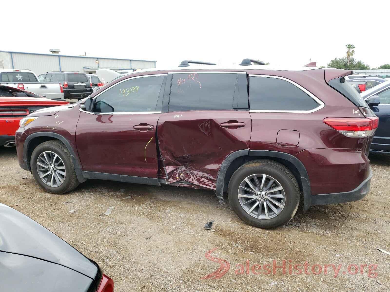 5TDKZRFH7KS339967 2019 TOYOTA HIGHLANDER