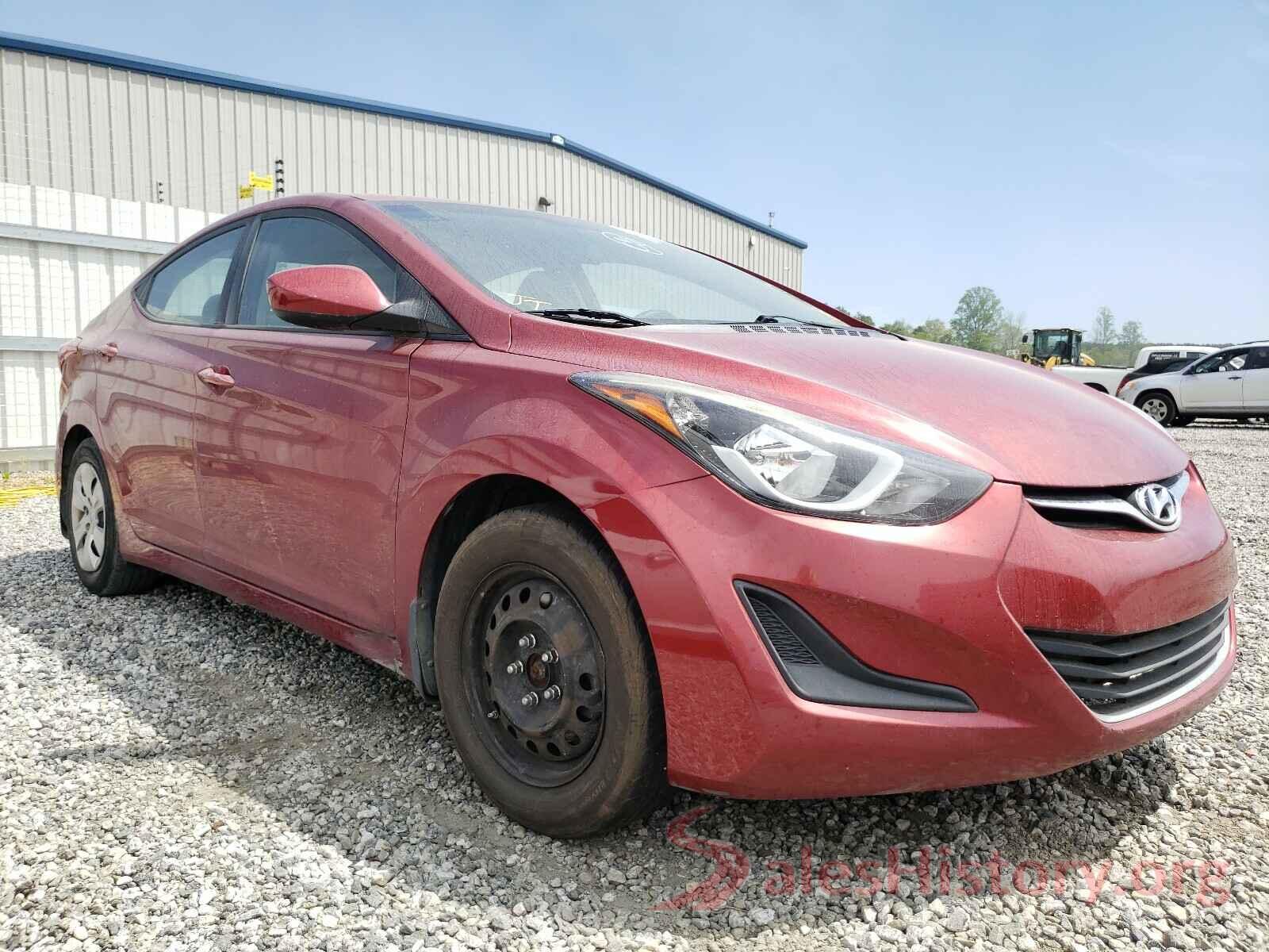 5NPDH4AE8GH797221 2016 HYUNDAI ELANTRA