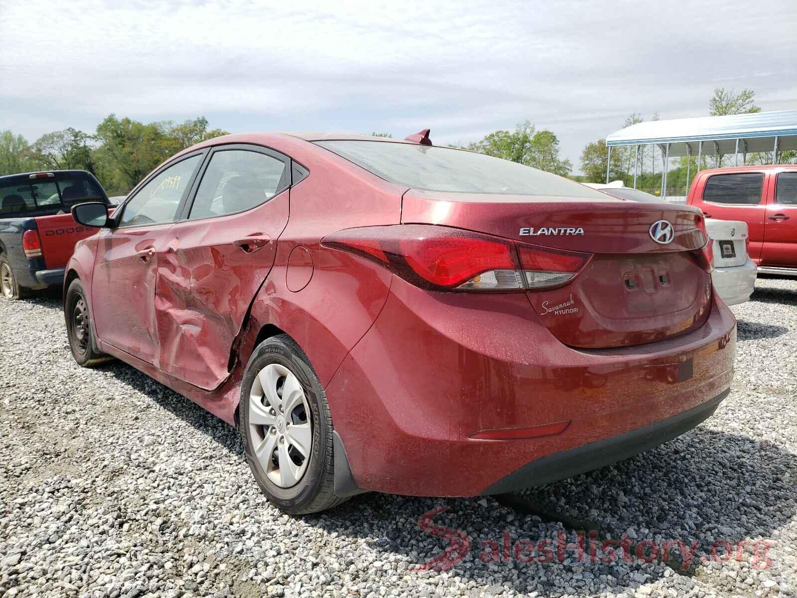 5NPDH4AE8GH797221 2016 HYUNDAI ELANTRA