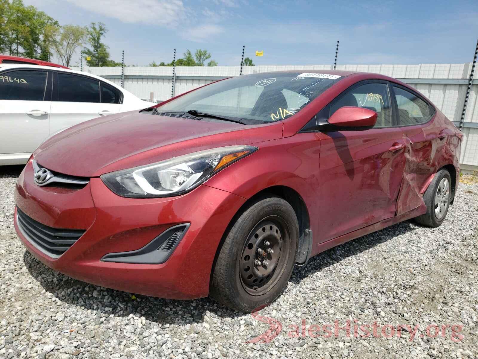 5NPDH4AE8GH797221 2016 HYUNDAI ELANTRA