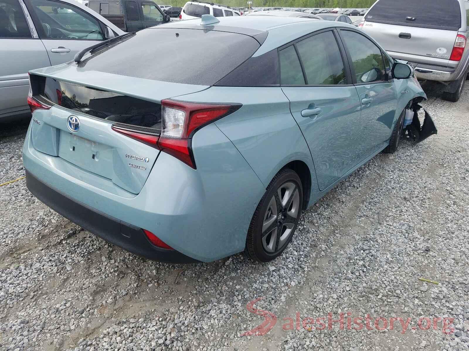 JTDKARFU7K3076823 2019 TOYOTA PRIUS