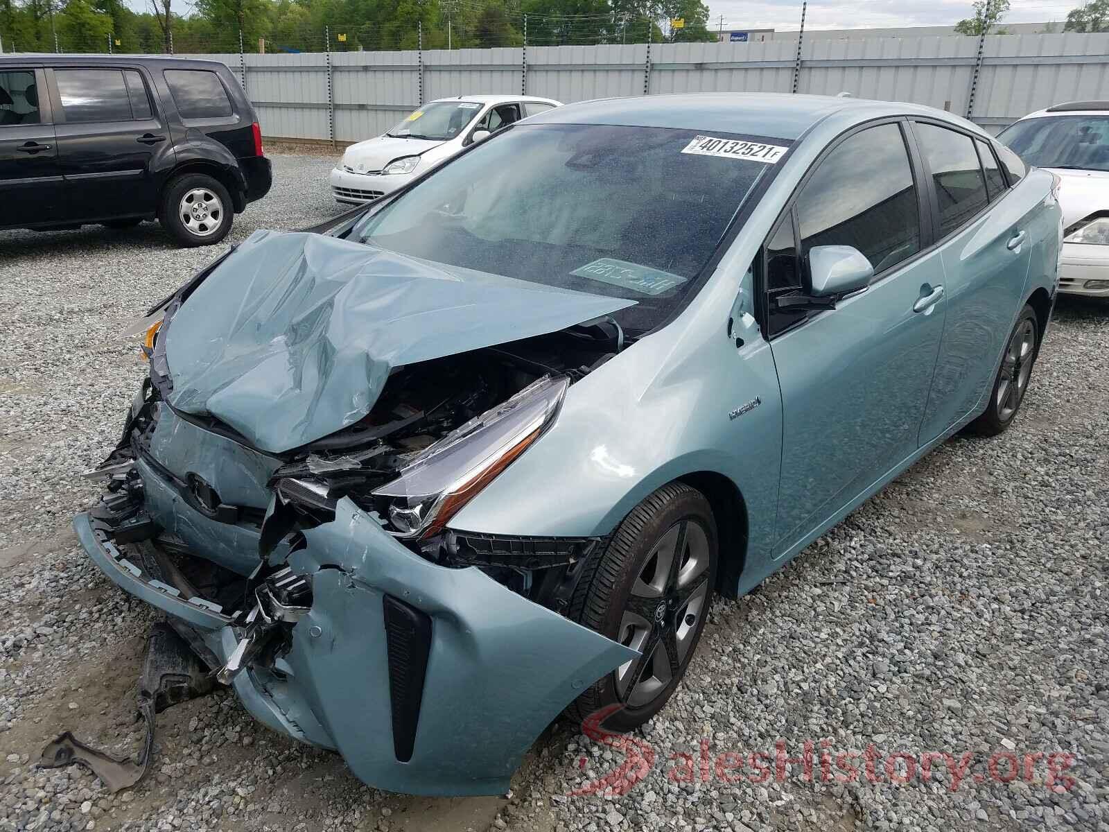 JTDKARFU7K3076823 2019 TOYOTA PRIUS