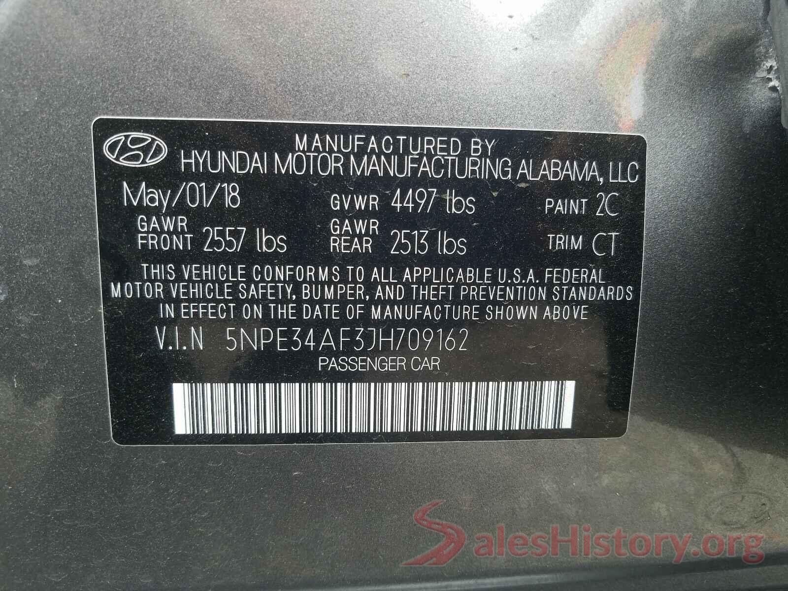 5NPE34AF3JH709162 2018 HYUNDAI SONATA