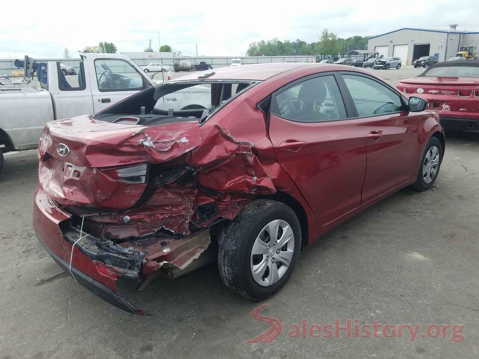 5NPDH4AE7GH765781 2016 HYUNDAI ELANTRA