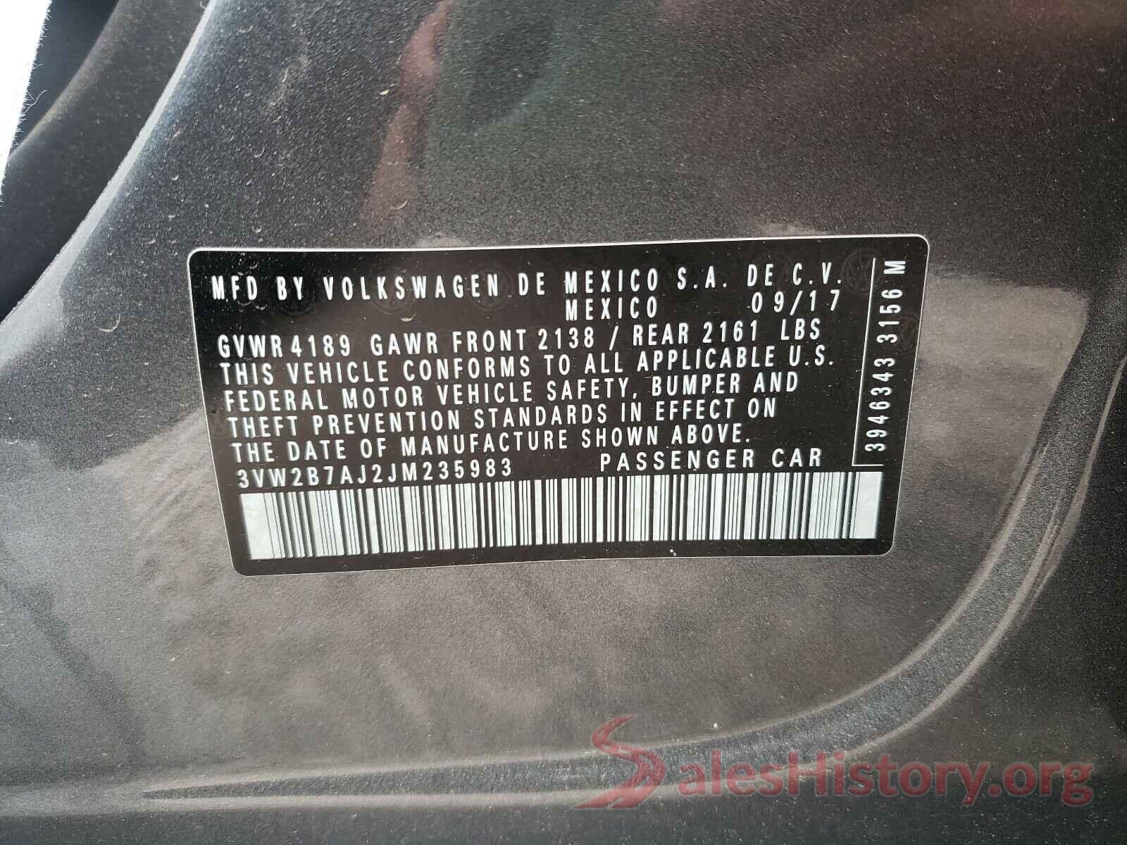 3VW2B7AJ2JM235983 2018 VOLKSWAGEN JETTA