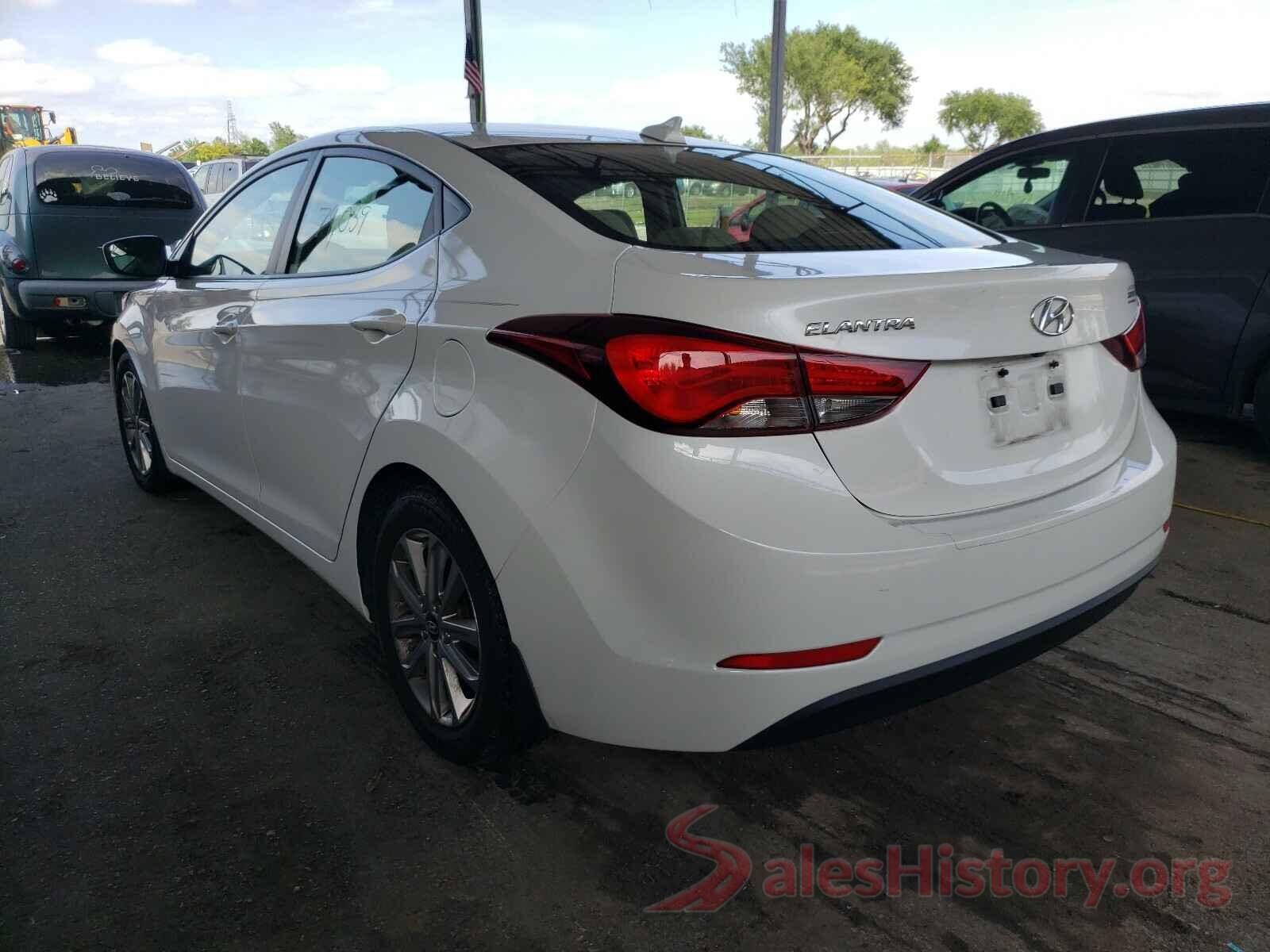 5NPDH4AE3GH722572 2016 HYUNDAI ELANTRA