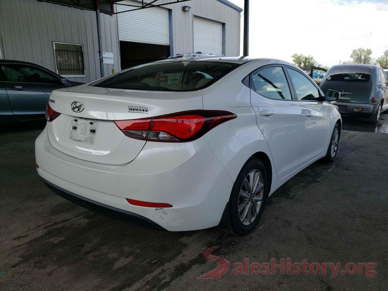 5NPDH4AE3GH722572 2016 HYUNDAI ELANTRA