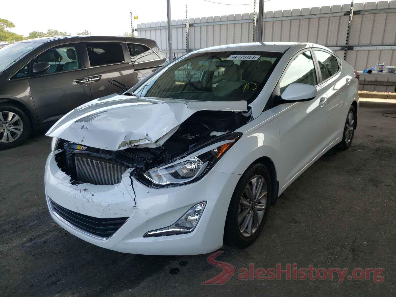 5NPDH4AE3GH722572 2016 HYUNDAI ELANTRA