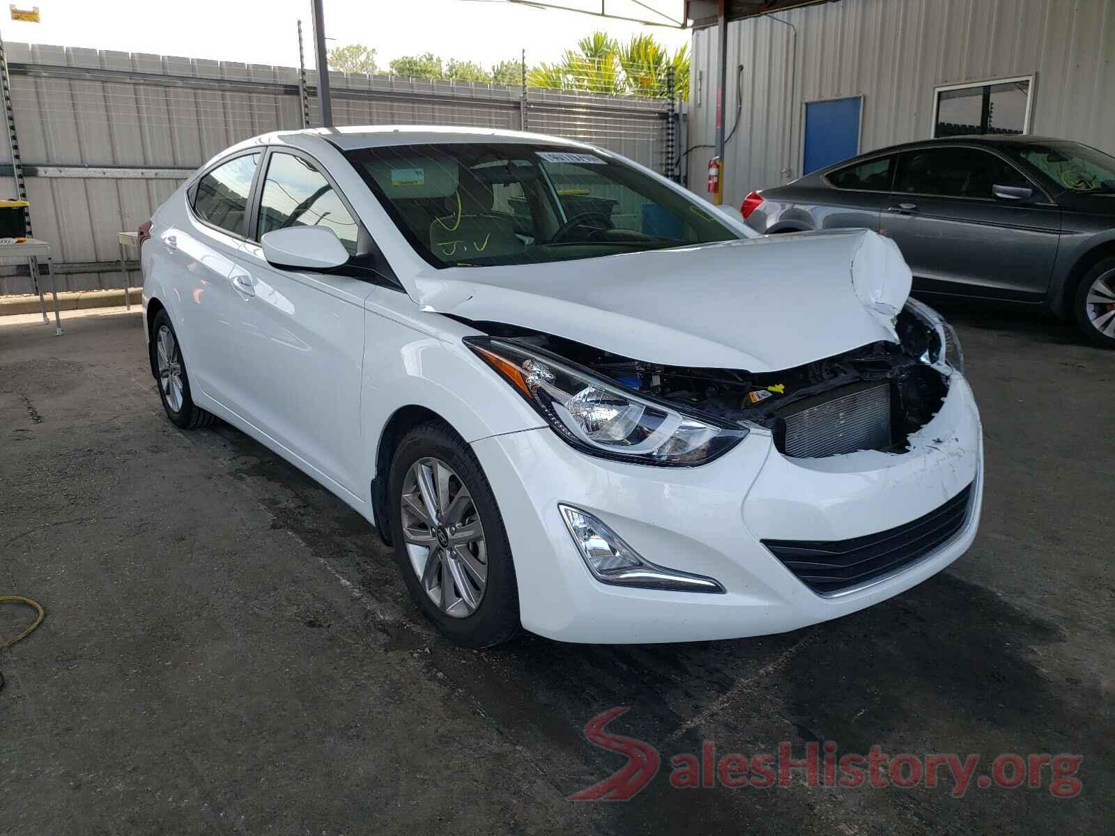 5NPDH4AE3GH722572 2016 HYUNDAI ELANTRA