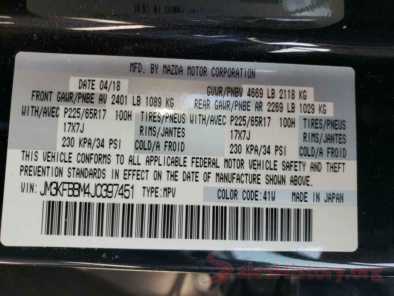 JM3KFBBM4J0397451 2018 MAZDA CX-5