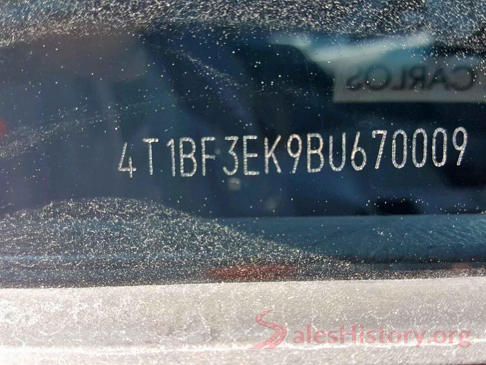 4T1BF3EK9BU670009 2011 TOYOTA CAMRY BASE