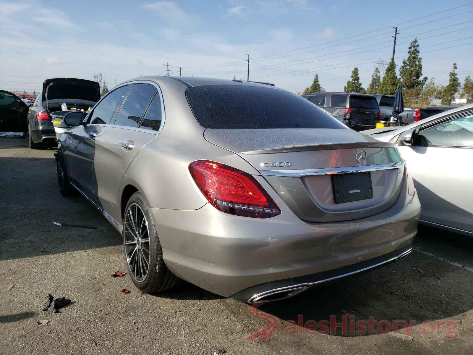 55SWF8DB7KU315402 2019 MERCEDES-BENZ C CLASS