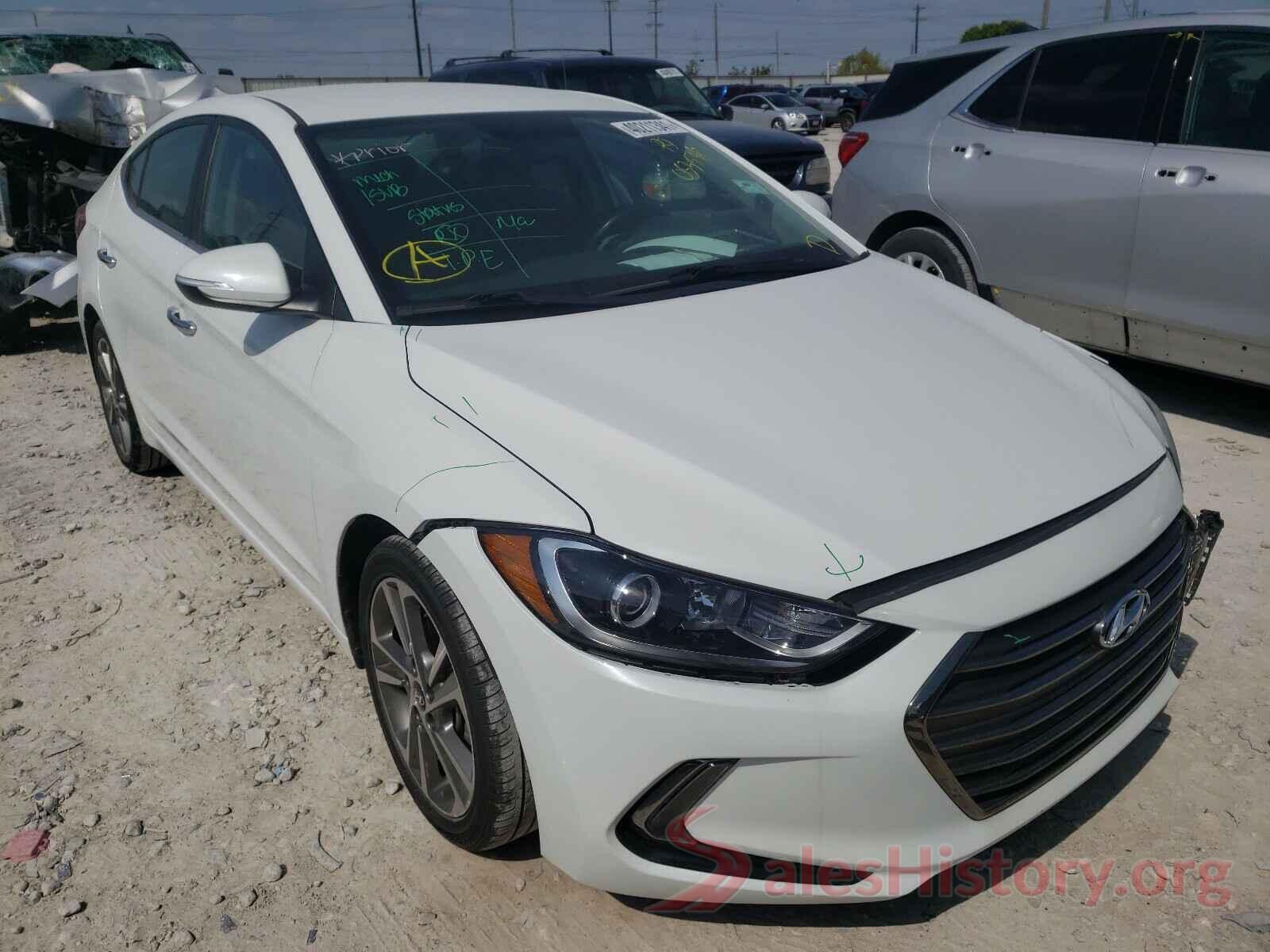 5NPD84LF3HH053534 2017 HYUNDAI ELANTRA