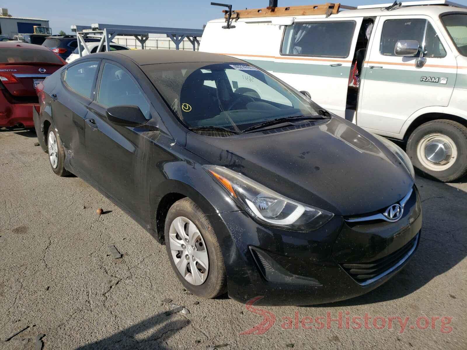 5NPDH4AE7GH755378 2016 HYUNDAI ELANTRA