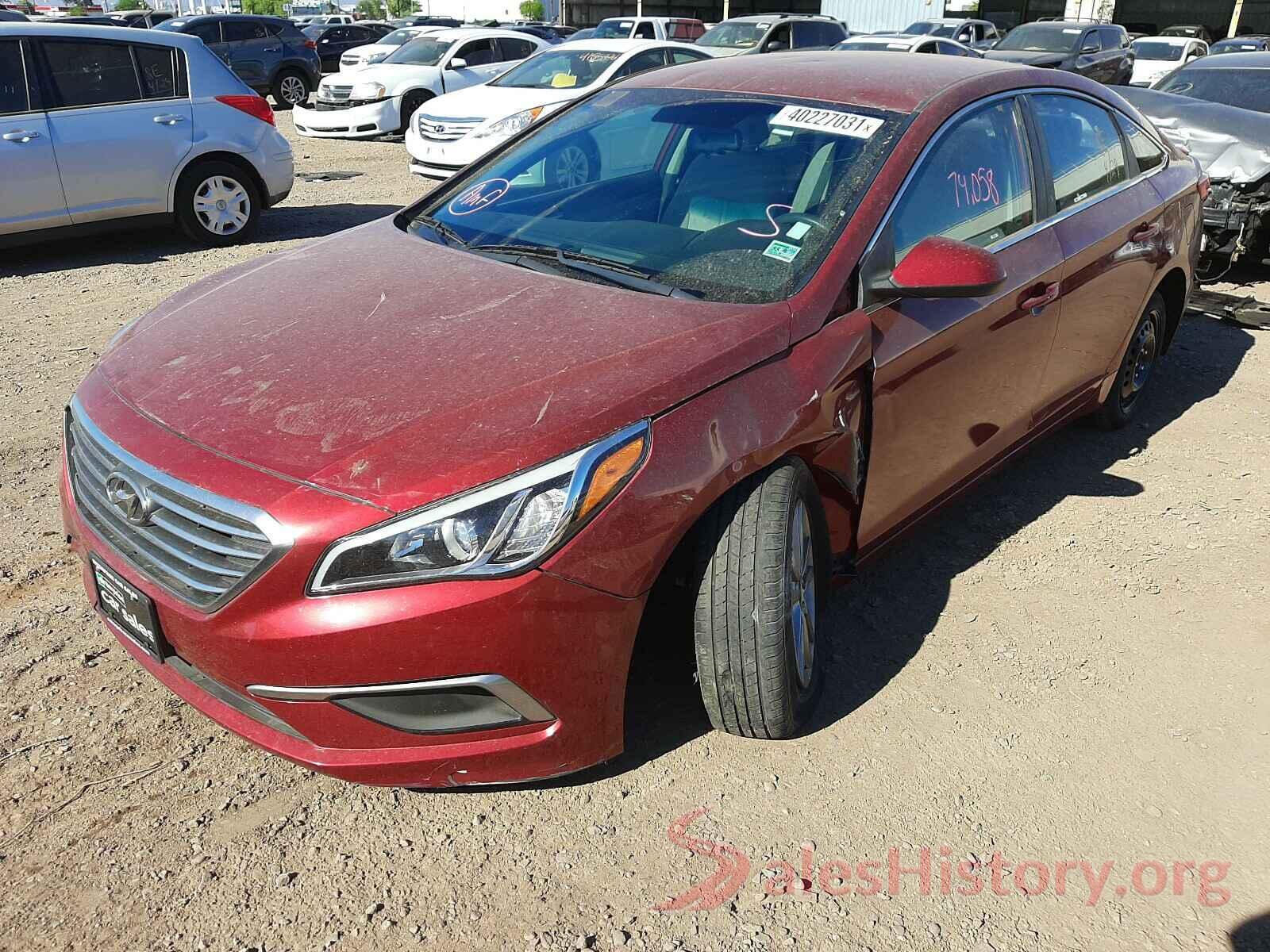 5NPE24AF4GH360721 2016 HYUNDAI SONATA