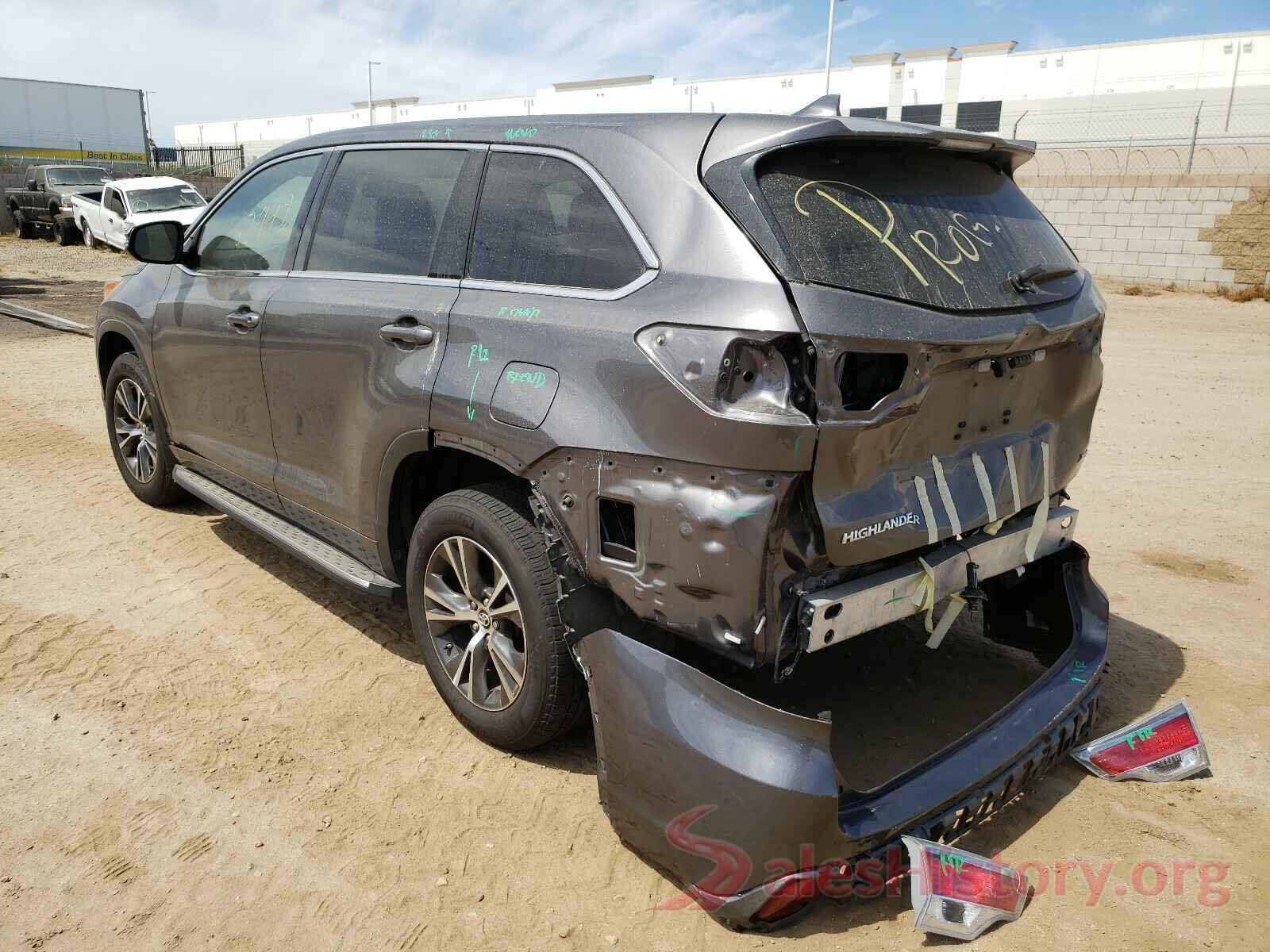 5TDKKRFH2GS505050 2016 TOYOTA HIGHLANDER