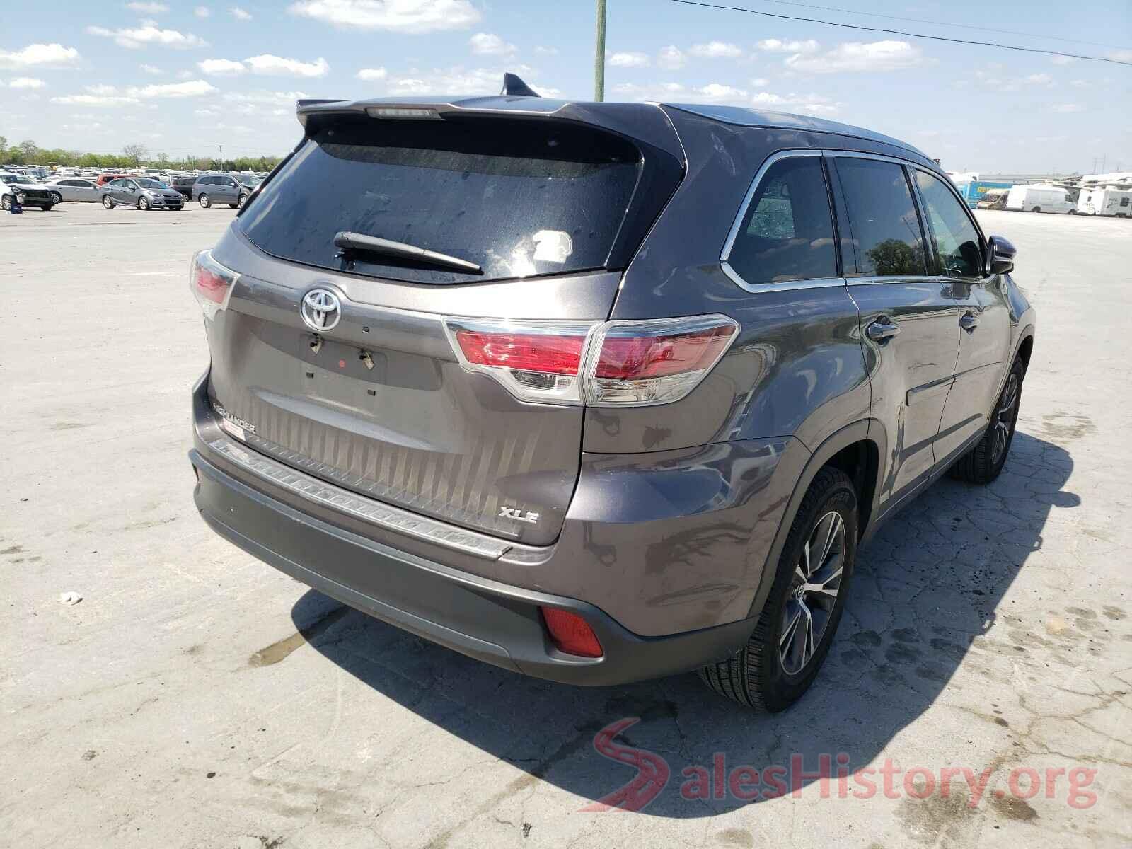 5TDKKRFH3GS506899 2016 TOYOTA HIGHLANDER