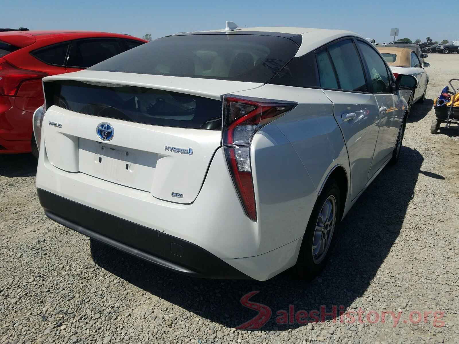 JTDKARFU8G3526986 2016 TOYOTA PRIUS