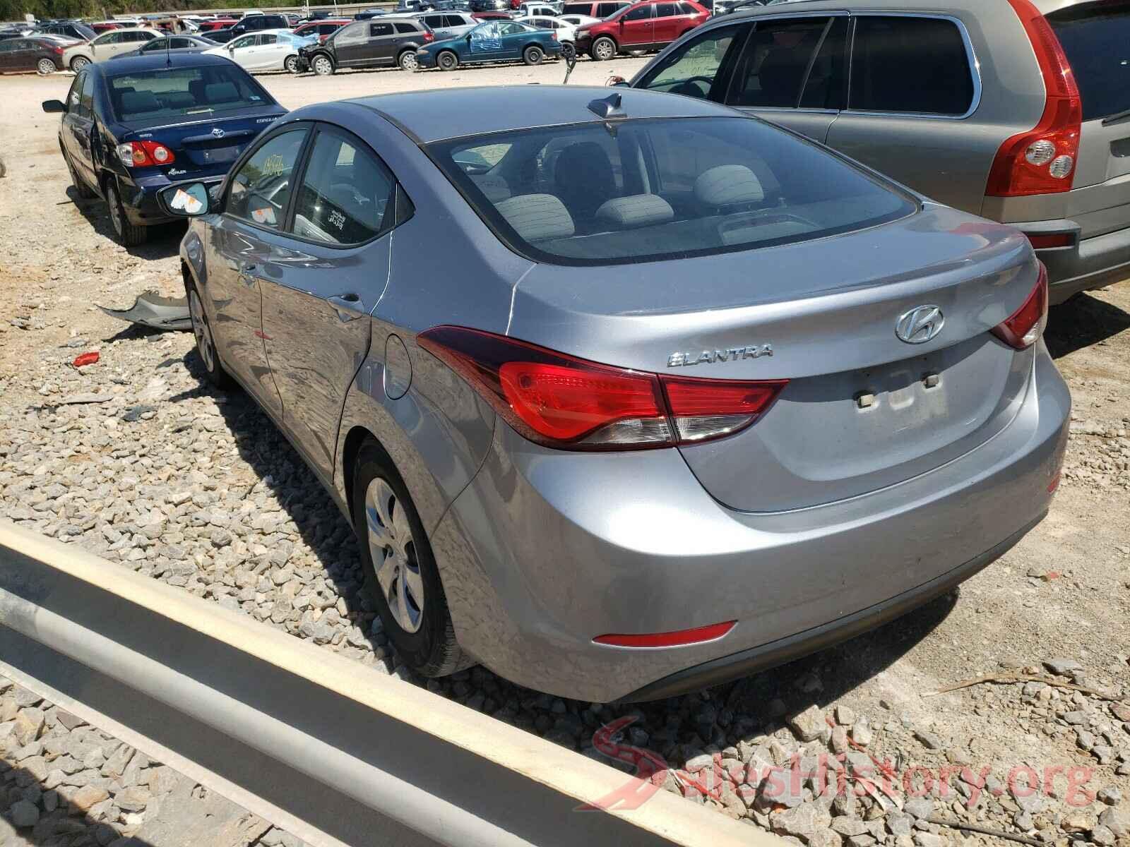 5NPDH4AE4GH712293 2016 HYUNDAI ELANTRA