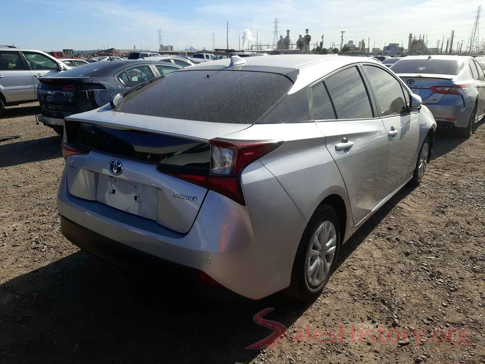 JTDKARFU1K3093858 2019 TOYOTA PRIUS