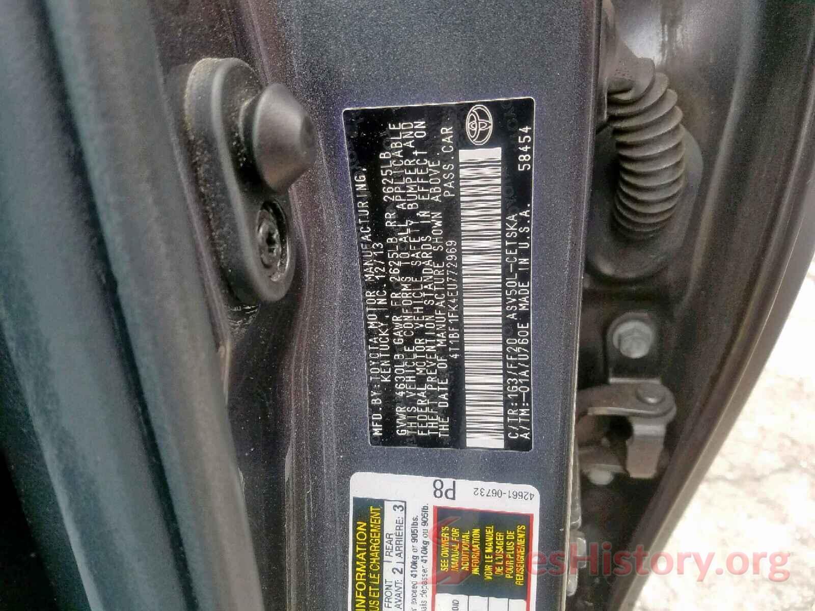 4T1BF1FK4EU772969 2014 TOYOTA CAMRY