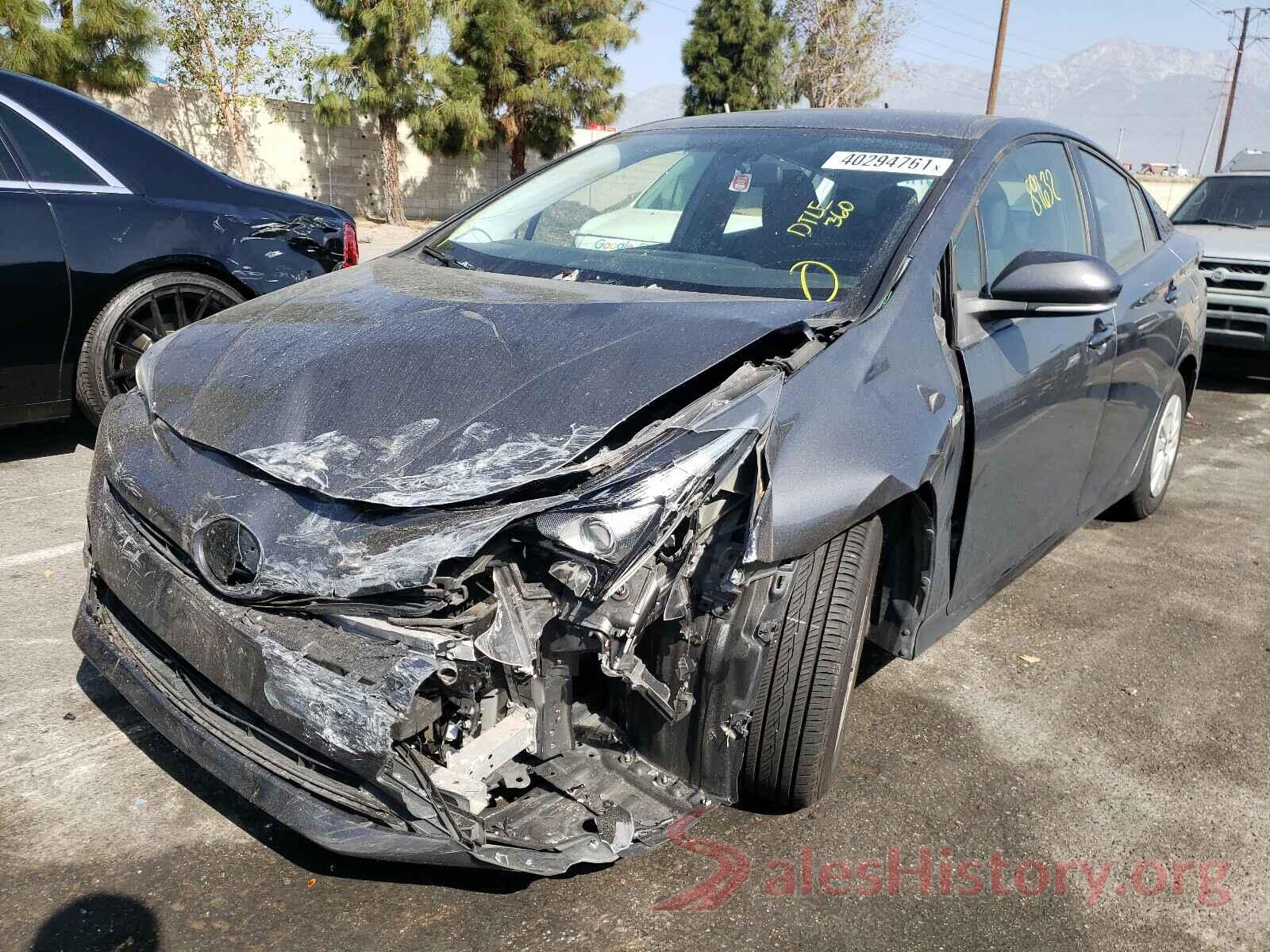 JTDKBRFU0G3010327 2016 TOYOTA PRIUS