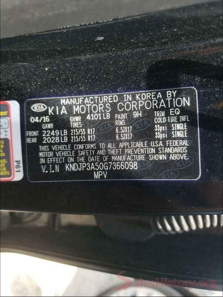 KNDJP3A50G7366098 2016 KIA SOUL