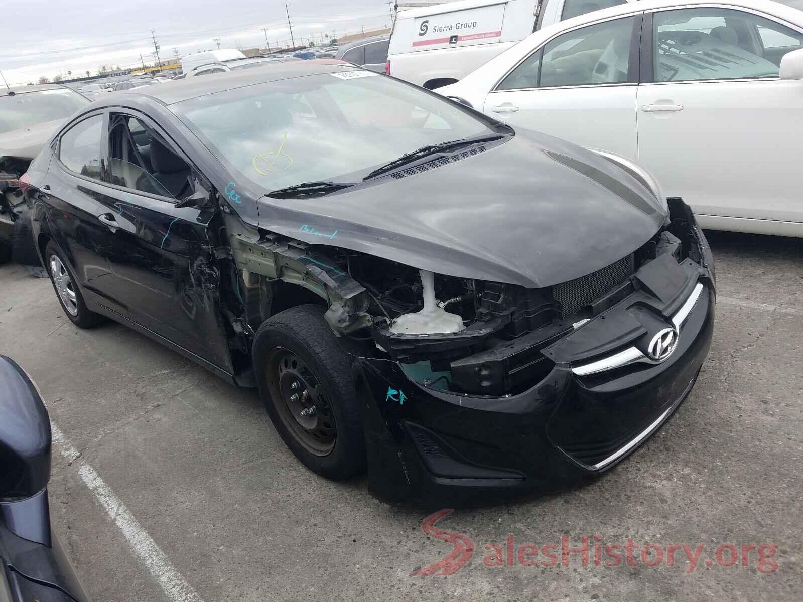 5NPDH4AE1GH676014 2016 HYUNDAI ELANTRA