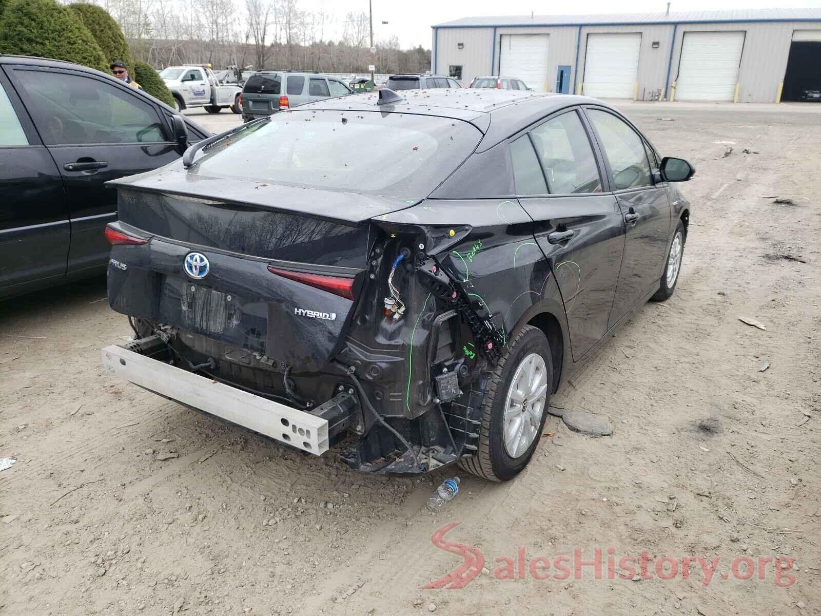 JTDKARFU7K3088163 2019 TOYOTA PRIUS