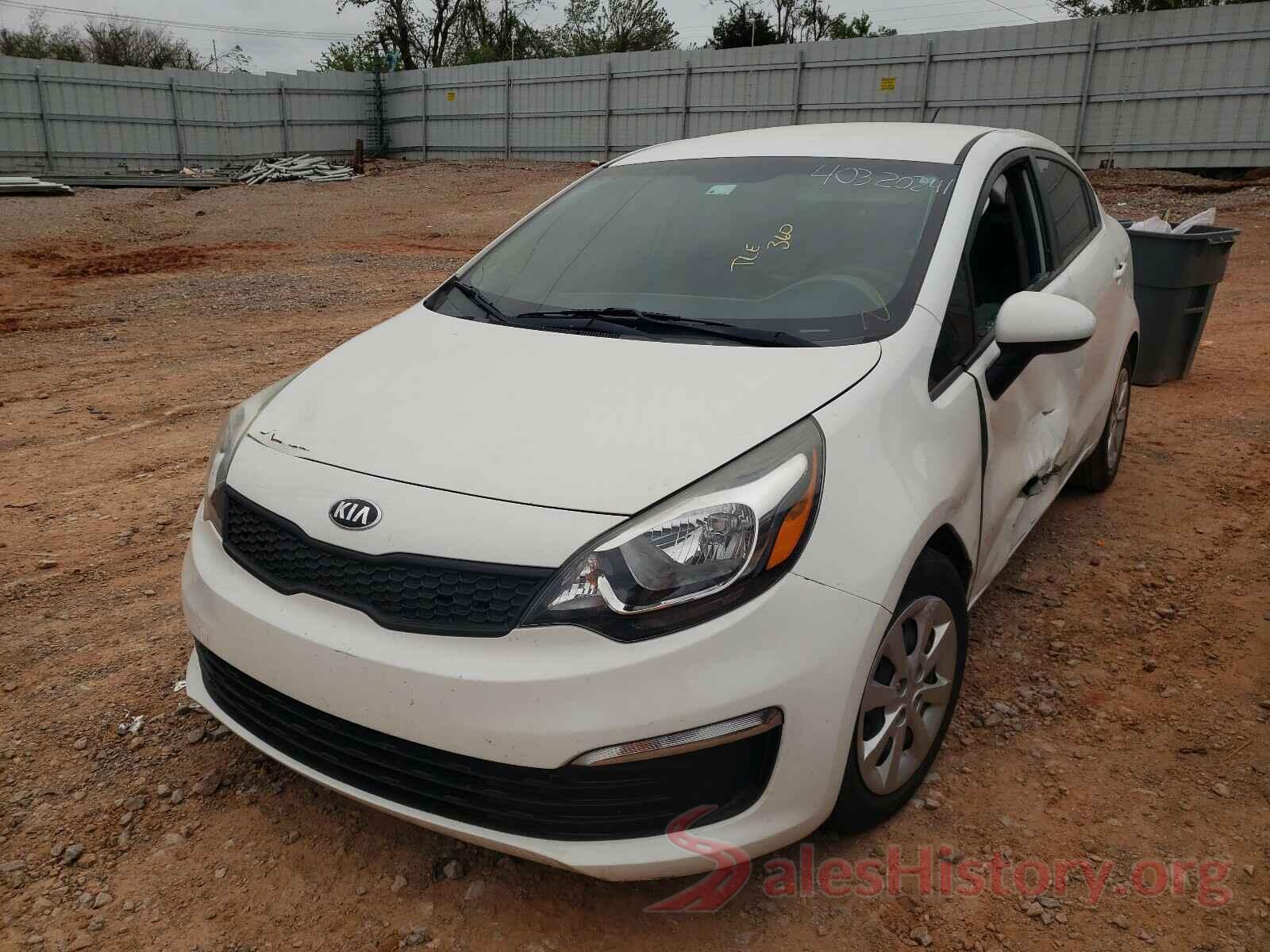 KNADM4A35G6585880 2016 KIA RIO