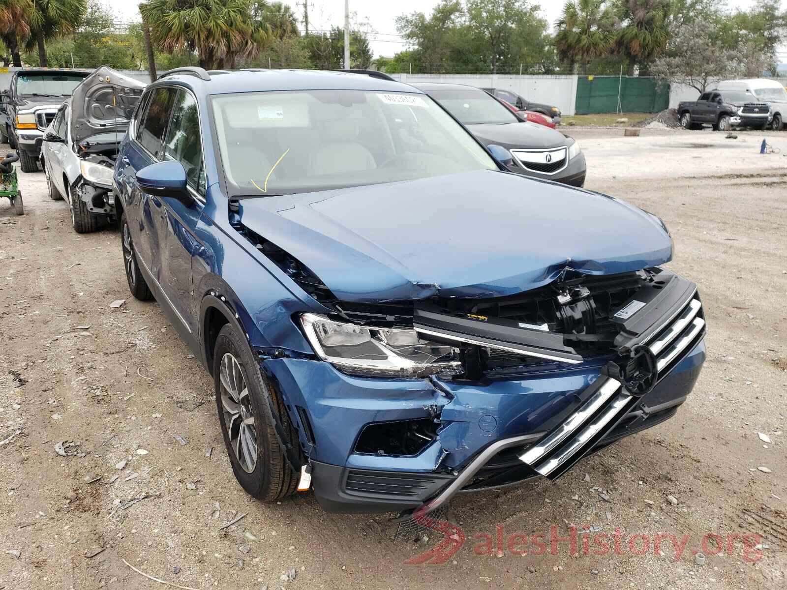 3VV3B7AX1LM057516 2020 VOLKSWAGEN TIGUAN