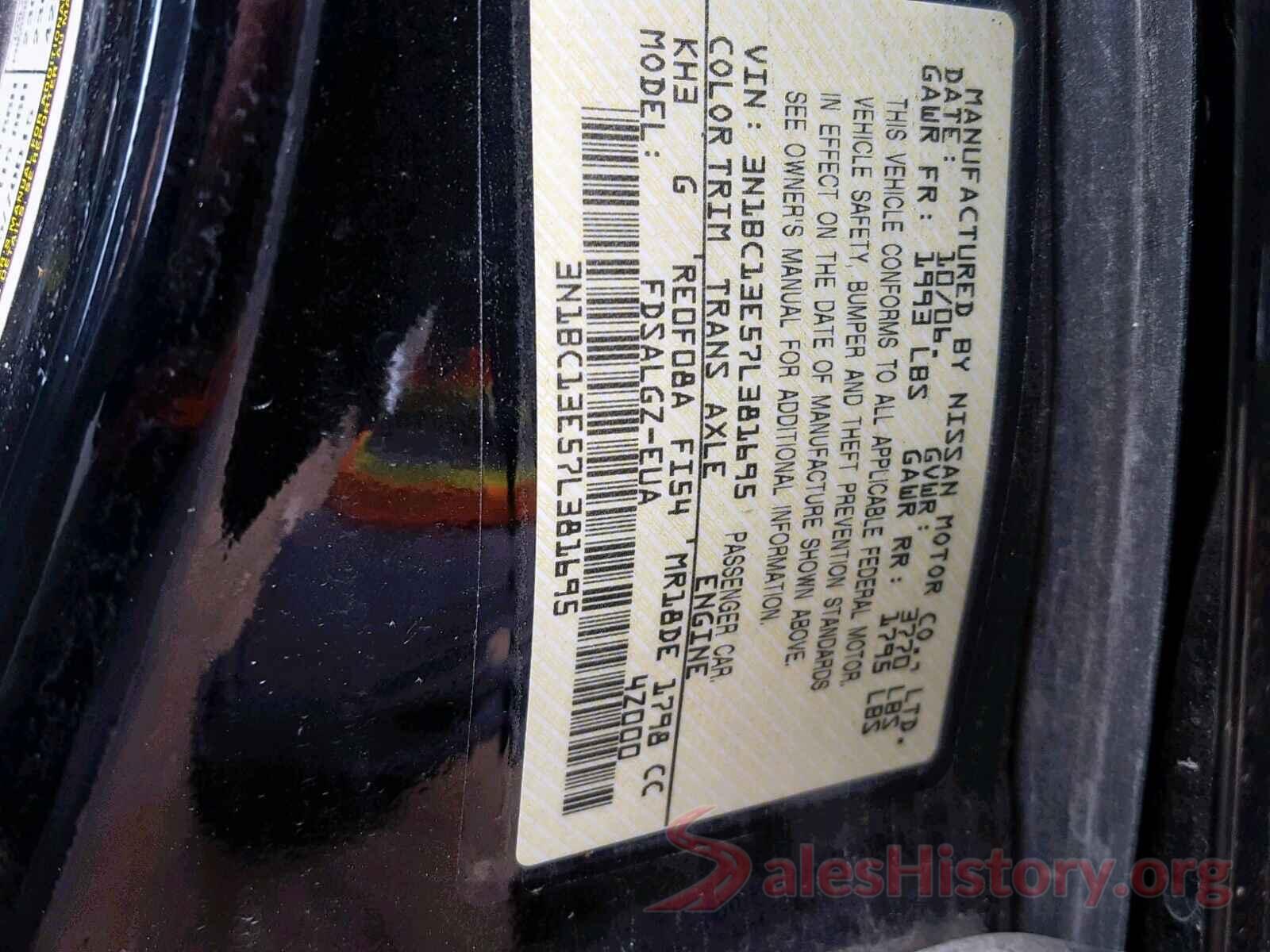 3N1BC13E57L381695 2007 NISSAN VERSA