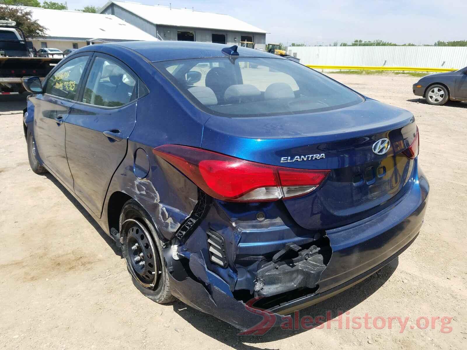 5NPDH4AE7GH712482 2016 HYUNDAI ELANTRA