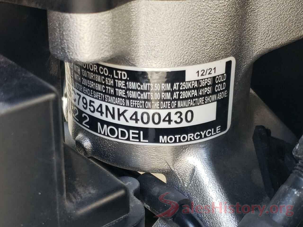 JH2SC7954NK400430 2022 HONDA GL CYCLE