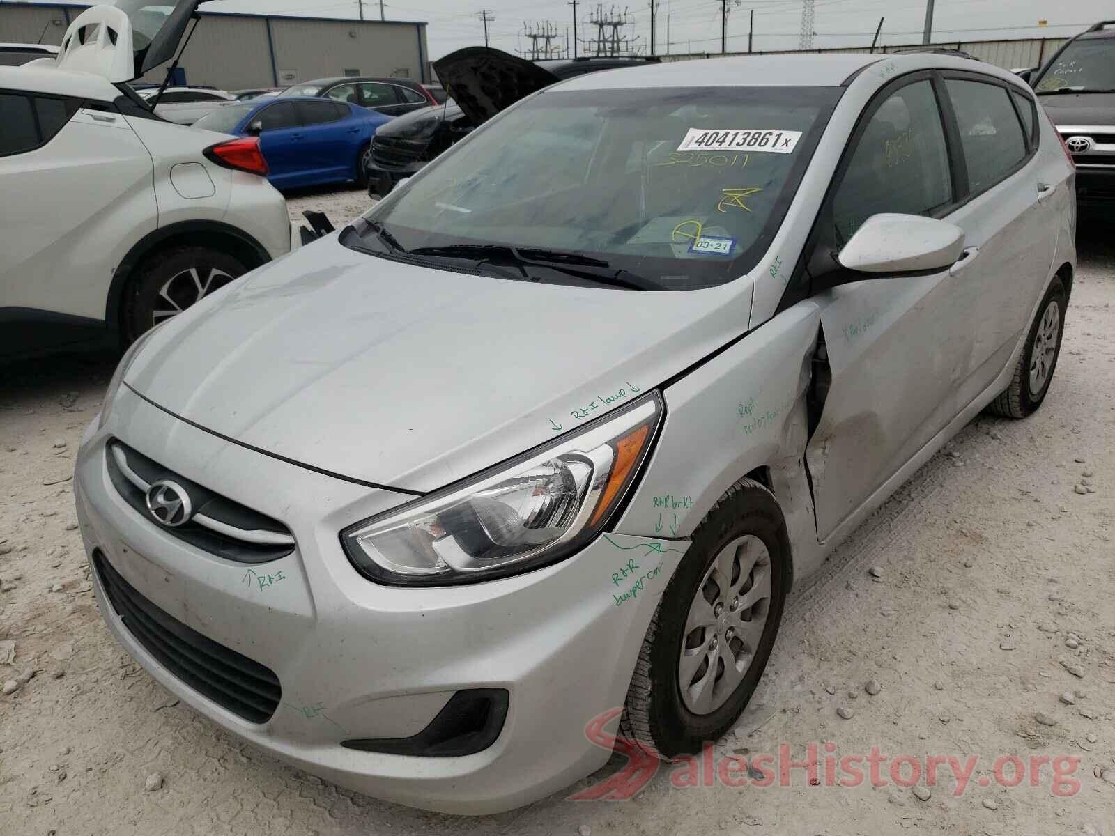 KMHCT5AE1HU325011 2017 HYUNDAI ACCENT