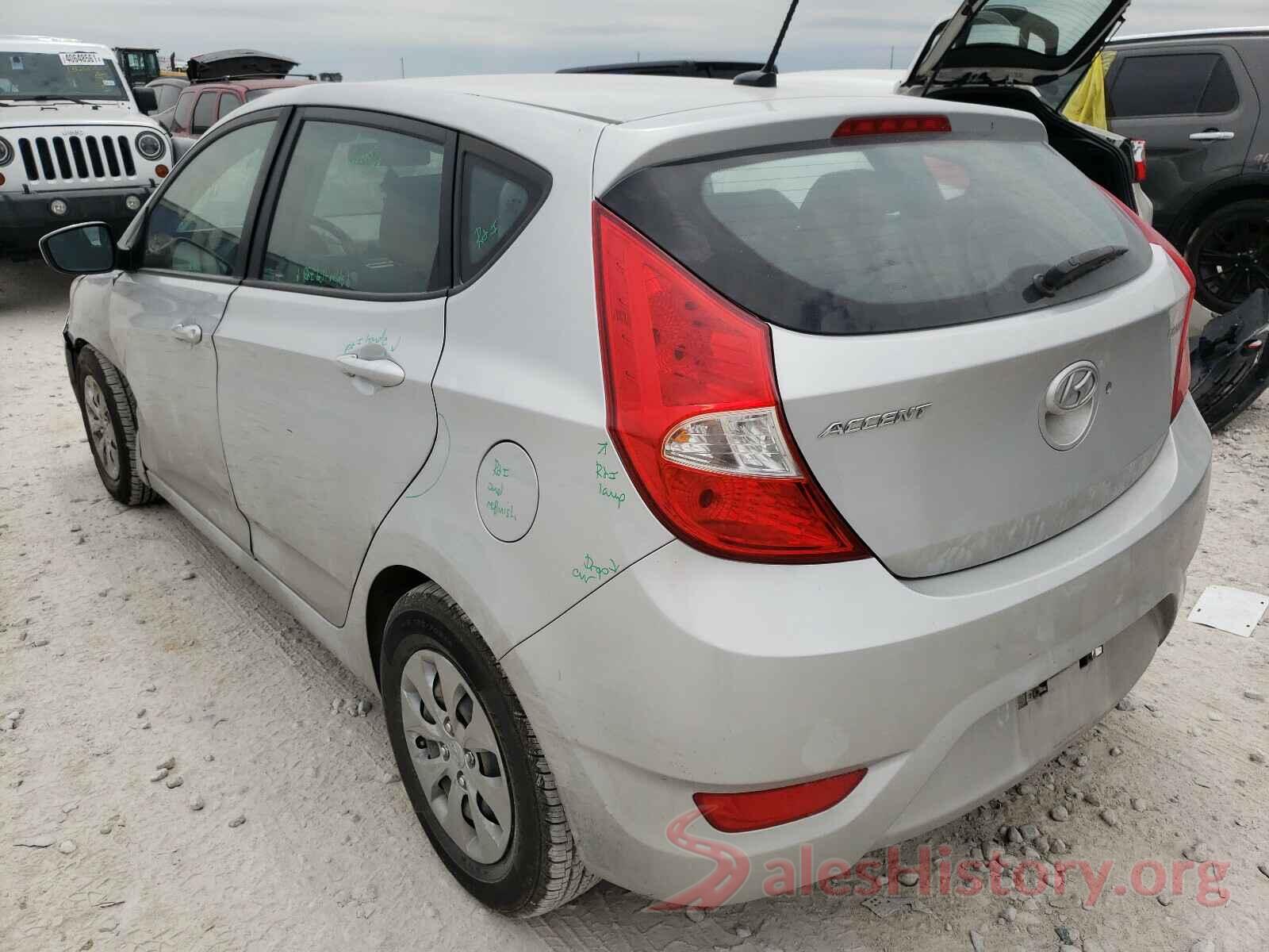 KMHCT5AE1HU325011 2017 HYUNDAI ACCENT