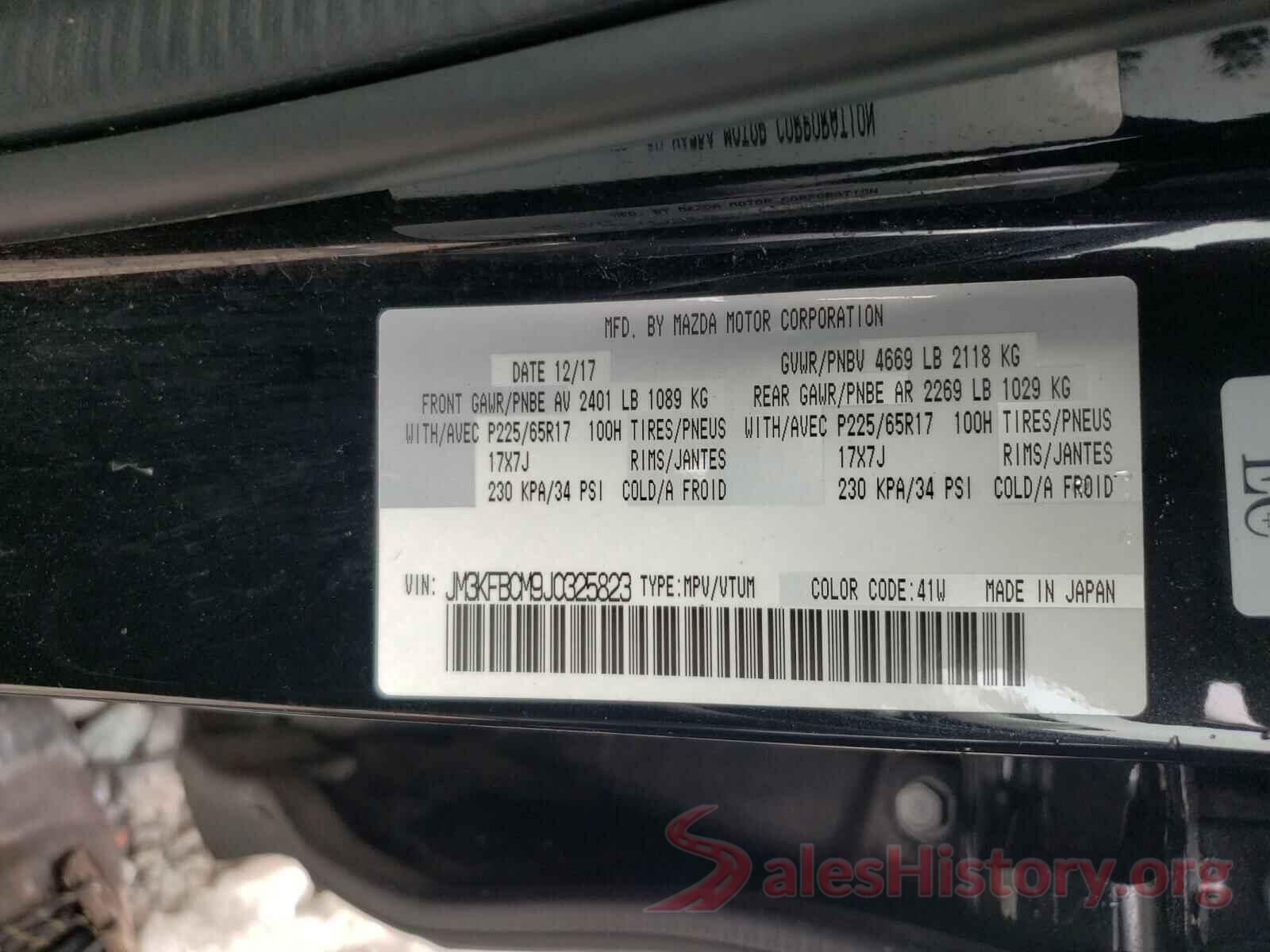 JM3KFBCM9J0325823 2018 MAZDA CX-5