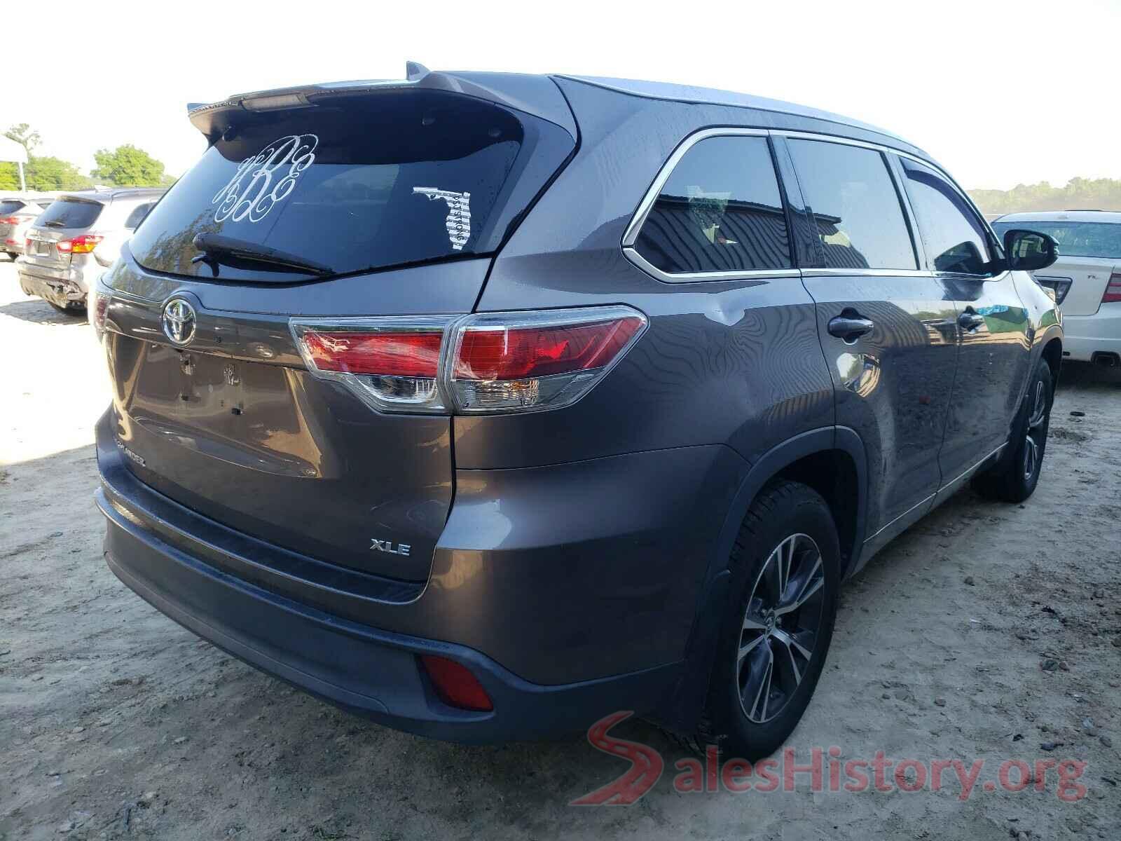 5TDKKRFH1GS506450 2016 TOYOTA HIGHLANDER