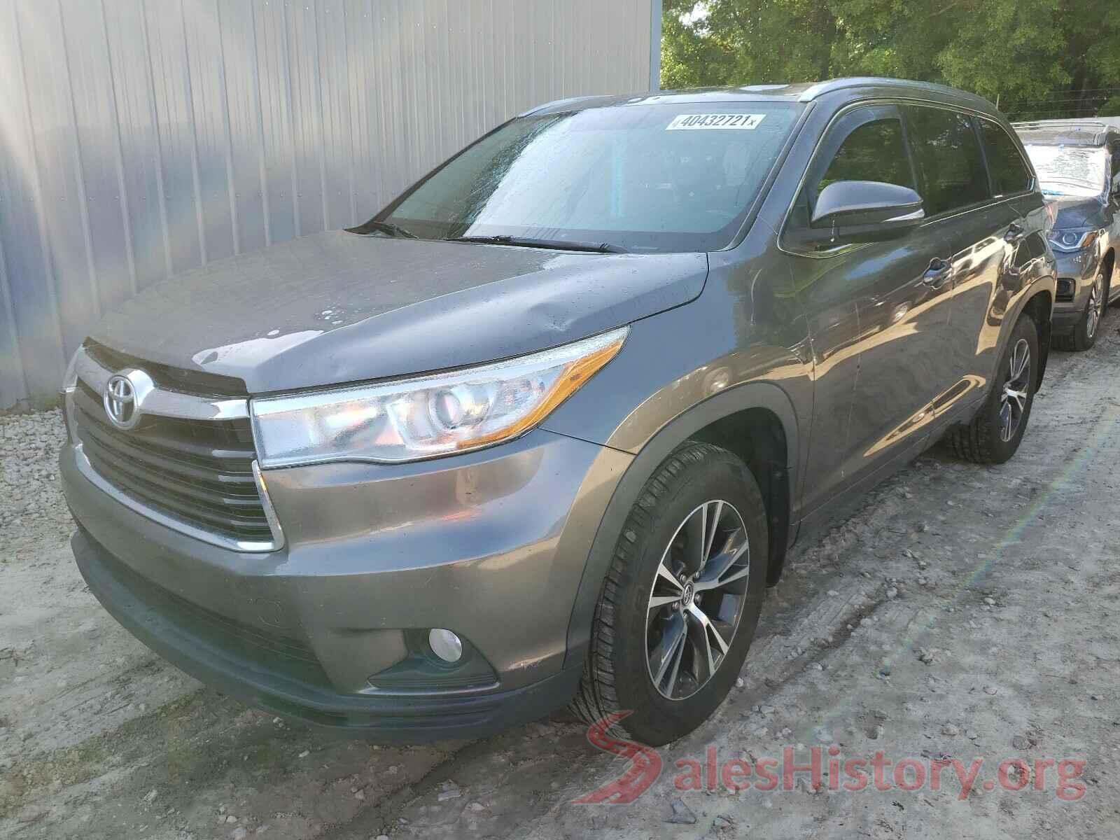 5TDKKRFH1GS506450 2016 TOYOTA HIGHLANDER