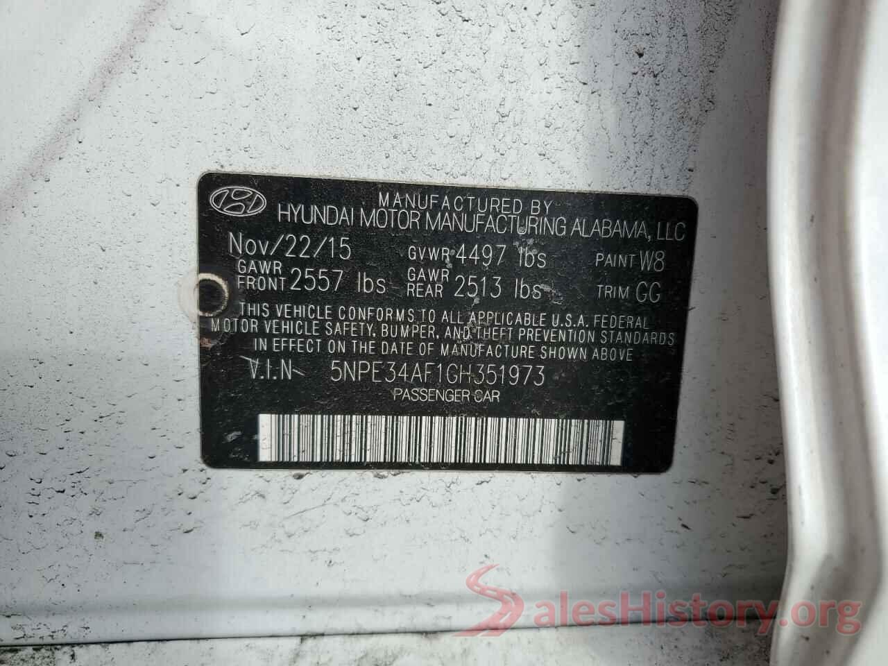 5NPE34AF1GH351973 2016 HYUNDAI SONATA