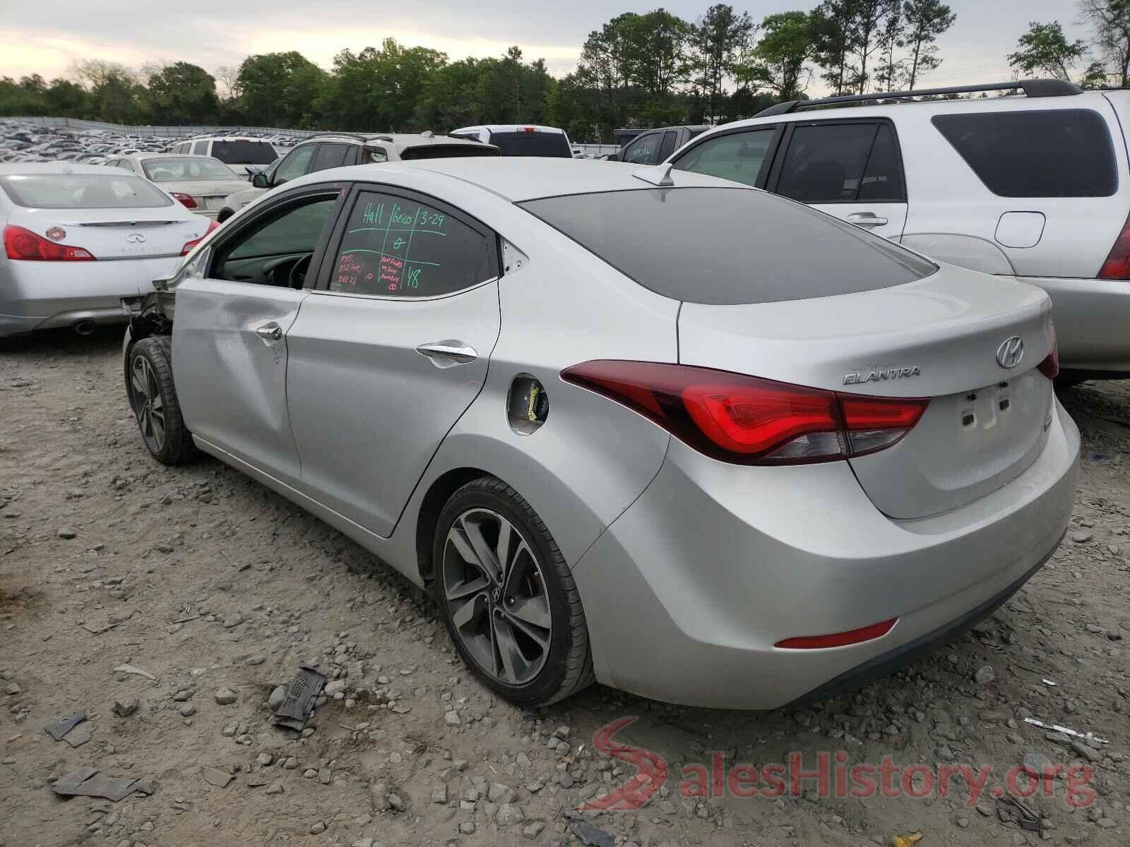 5NPDH4AE0GH660077 2016 HYUNDAI ELANTRA