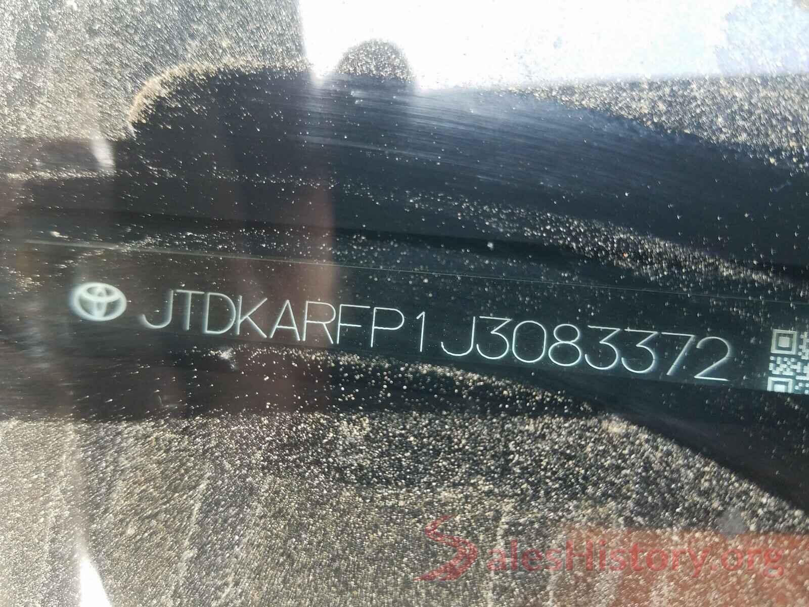 JTDKARFP1J3083372 2018 TOYOTA PRIUS